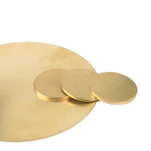 H62 Brass Round Plate Thin Copper Sheet Solid Disc For Gasket Applications Thickness Diameter Specified - Product Image 2