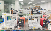 Robot de pegamento para pulverización de barniz lacado, dispensador de PCB con doble válvula, máquina de pegamento en espray