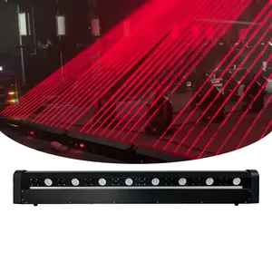 8-Eyes Red LED Wall Wash Moving Laser Bar Light With Flowing Chasering Effect For Disco dj Show Event Background Stage Lighting