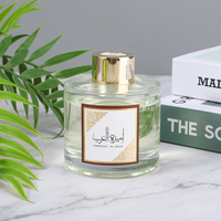 Ensemble diffuseur de parfum en verre personnalisé avec bâtonnets et huile, capacité de 100 ml, pour la fragrance d'intérieur