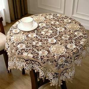Nuovo Design Tovaglia Lavabile con Orlo in Pizzo Ricamato <span class=keywords><strong>per</strong></span> Uso Domestico con Motivo Traforato - Product Image 1