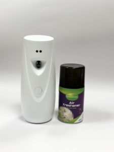 Leadaroma phòng phun Đồng hồ đo phun hoa Nhài mùi hương 300ml làm mát không khí Aerosol tự động Dispenser <span class=keywords><strong>Refill</strong></span> - Product Image 2