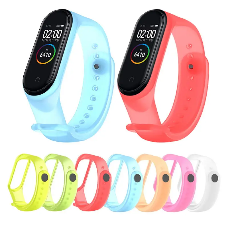 New Smart Watch Bracelet Watch Transparent Straps for Xiaomi Mi Band 4 3 Watch Bands