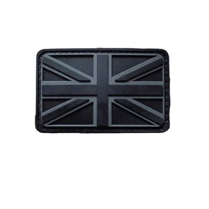Patch en PVC souple 3D personnalisé avec logo pour chapeau, patch en caoutchouc avec design du drapeau britannique personnalisé, thermocollant - Product Image 1