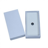 Boîte d'emballage rigide pour téléphone portable en papier couché imprimé de haute qualité avec logo personnalisé, vernissage et matériaux recyclés