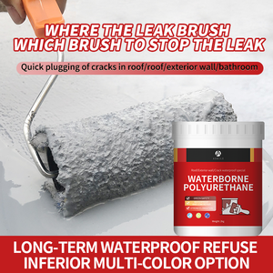 Revêtement <span class=keywords><strong>liquide</strong></span> polyuréthane monocomposant noir à base d'eau pour l'imperméabilisation des sols, des murs, des piscines et des toitures, application au pinceau - Product Image 2