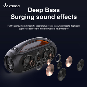Mesin Karaoke XDOBO Vibe Plus dengan 2 Mikrofon Nirkabel, Speaker Sistem PA Portabel 80W dengan Lampu Disko untuk Pesta di Rumah - Product Image 6