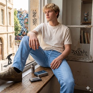 Jeans Skinny Décontractés et Élégants pour Hommes – Vente en Gros – Coupe Slim – Denim Extensible de Créateur – Écologique et Respirant – 100% Coton – Bleu, Noir, Délavé - Product Image 1