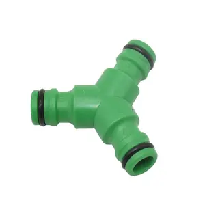 Conectores rápidos de 3 vías de 16mm, Conector de pezón de 2 vías, divisor de manguera de jardín, accesorios de 5/8 pulgadas