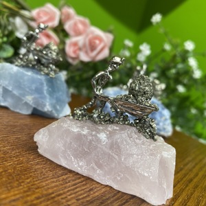Venta al por mayor a granel LandCrystal Flourite Talla CRYSTAL GEODE W/MINEROS EN MINIATURA y ESCENA DE MINERÍA - Product Image 4