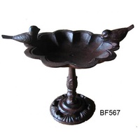 Mangeoire à oiseaux en fonte antique TOPMI modèle BF331 pour la décoration de jardin