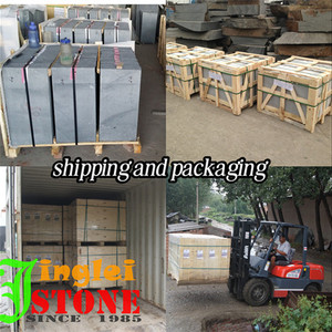 Nhà Máy Trực Tiếp G684 Cũ Màu Đen Basalt <span class=keywords><strong>Cobble</strong></span> Đá Pavers Phong Cách Hiện Đại Trên Lưới Cổ Điển Đá Granit Cũ Chất Liệu - Product Image 6