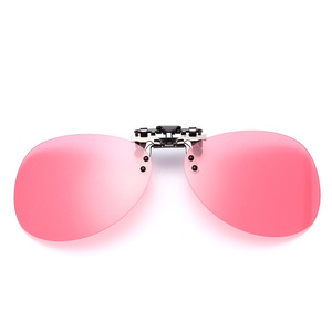 แว่นกันแดดโพลาไรซ์สีชมพูอ่อน YIHANG ป้องกันรังสียูวี สำหรับผู้ชายและผู้หญิง  แบบหนีบ - Product Image 5