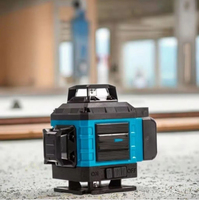 Niveau laser à faisceau lumineux vert numérique 360 degrés Construction 4d-16 avec chargeur