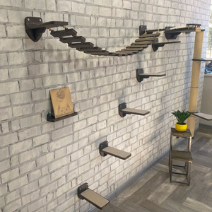 Đồ Nội Thất Vật Nuôi Mèo Tường Đồ Nội Thất Tay Sisal Dây Scratcher Mèo Tháp Gỗ Cá Nhân Mèo Scratchers Cho Bán - Product Image 3