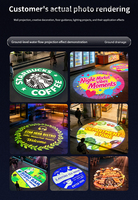 Projecteur LED publicitaire professionnel étanche IP67 pour extérieur avec logo Gobo et refroidissement par ventilateur pour restaurant, bar, hôtel