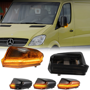 Luz de señal de giro de espejo lateral ámbar dinámico LED para mercedes-benz <span class=keywords><strong>Sprinter</strong></span> 906 907 910 VW Crafter 30-50 <span class=keywords><strong>Dodge</strong></span> <span class=keywords><strong>Sprinter</strong></span> Reflector - Product Image 1