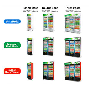 Ventes directes d'usine Supermarché Réfrigérateur à boissons vertical Affichage commercial Réfrigérateur à congélateur pour boissons froides - Product Image 5