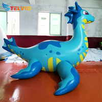Dragon de mer gonflable flottant de jouet de caractère de piscine