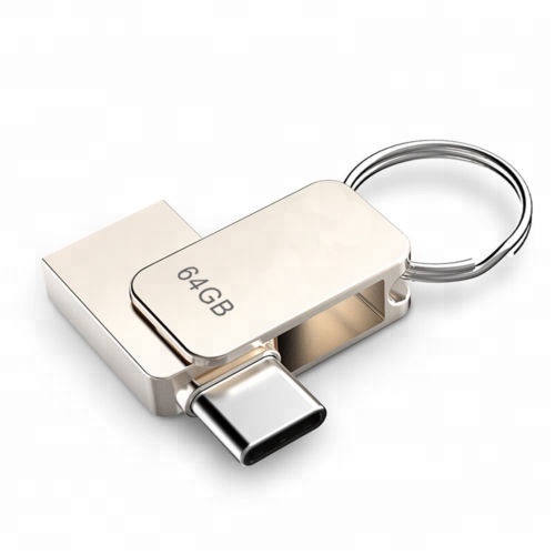 USB Flash Drive 32GB Memory Stick Type-C 64GB with Key Ring Metal High Quality 2.0 3.0 16GB OTG USB Flash Drive