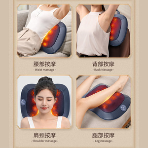 Multi Functional Massager For Neck Waist Back Leg Heating Massage Cushion <b>Plug</b> In Version With <b>Remote</b> Control - Product Image 1