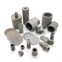 Tabung Filter Mikron Logam Berpori Baja Tahan Karat, Serbuk Mesh Sinter, Cakram Filter untuk Sistem Filtrasi