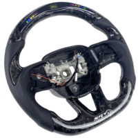 Volant Personnalisé de Course en Fibre de Carbone pour Dodge Charger Challenger Hellcat Charger Challenger SRT RT en Cuir Nappa