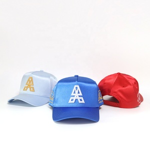 Servizio OEM/ODM Cappellini da Baseball Personalizzati con Ricamo 3D Unisex 5 Pannelli in Tessuto Satinato con il Tuo Logo Design per Squadre Giovanili Sportive - Product Image 4
