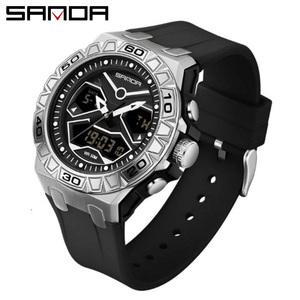 Reloj Digital SANDA 3198 para Hombre, Cronógrafo Luminoso con Alarma, Resistente al Agua, Deportivo y Moderno - Product Image 1