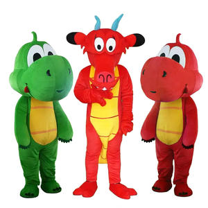 드래곤 만화 캐릭터 전신 의상 머리 덮개 공룡 그림 성능 프로모션 마스코트 의류 - Product Image 3