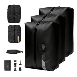 Sacs de voyage à compression sous vide étanches IP67 avec pompe 18L, cubes de rangement réutilisables pour valise, sac à dos, bagages - Product Image 1