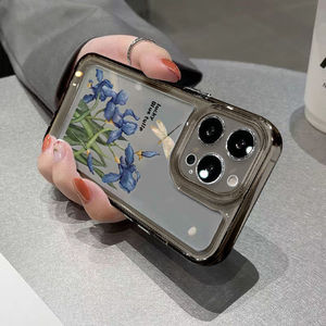 เคสโทรศัพท์ที่เหมาะสำหรับ iPhone 17 Pro Max ลายแมลงปอและดอกไอริส ดีไซน์เฉพาะตัว ตัดแต่งอย่างแม่นยำ ปกป้องเต็มรูปแบบ กันกระแทก - Product Image 5