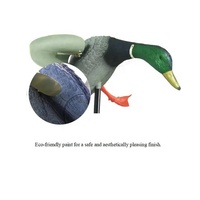 Décoy de chasse au canard Mallard flottant, imperméable, durable, en PE, simulé, alimenté par le vent, pour la chasse à l'appât, 38x15x26CM