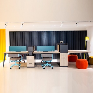 Escritorio de Diseño Moderno, Muebles de Oficina, Escritorio de Oficina con Separación, Estación de Trabajo para Personal, Cubículo para 6 Personas - Product Image 1