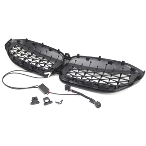 Parachoques delantero riñón brillo negro/cromo negro diamante rejilla con luz LED para BMW <span class=keywords><strong>3</strong></span> Series G20 18-22 51138072085 51138072086 - Product Image 6