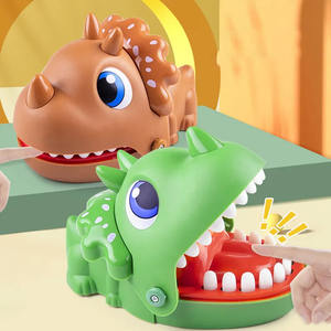 新しい楽しい指噛みおもちゃ 三角形のドラゴン＆恐竜の歯 面白い親子動物ギャグおもちゃ - Product Image 4