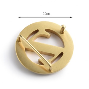 Wholesale Gold Plated <b>Letter</b> Custom Die Casting Blanks Quick Release <b>Brass</b> Belt Buckle - Product Image 5