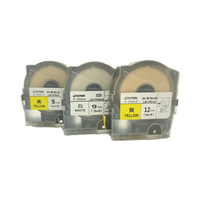 KAIMA Cassette d'étiquettes écologique haute résolution résistante aux rayures 9mm Ruban d'imprimante résistant à l'eau Compatible MAX