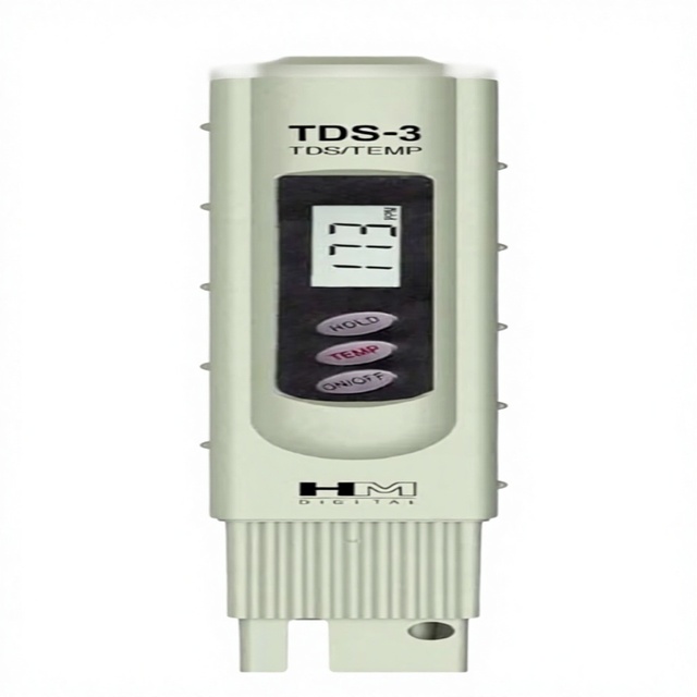 TDS-3-HM Handheld TDS Meter with Metal Carrying Case LCD Display 0-9990 Ppm TDS Range 1 Ppm Resolution +/-2% Accuracy