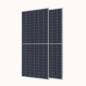 Panneaux solaires bifaciaux à double vitrage de type N M72D42LB Gamme 625-650W 630W 635W 640W 645W 650W Hjt/PERC pour usage industriel Palette - Product Image 1