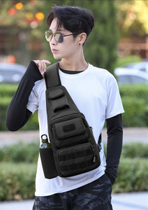 Sac de sport à la mode pour hommes sac de taille de marque poitrine unique épaule bandoulière fonctionnel tactique fronde sac à dos d'été - Product Image 5