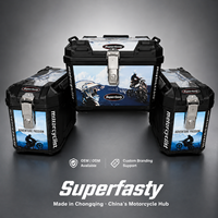 Ensemble de bagages latéraux de haute qualité pour moto, étanches, anti-poussière, renforcés, anti-chute, en PP, pour le rangement quotidien