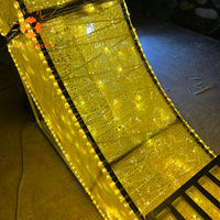 Usine chinoise décoration de vacances grande forme de Led Mubarak croissant d'or Ramadan Eid lune arbre Hilal