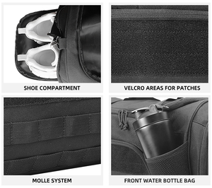 Sac de week-end multifonctionnel robuste et durable avec logo personnalisé, sac de sport de plein air, sac de fitness pour hommes - Product Image 4
