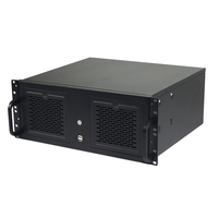 Châssis de serveur IPC en rack 4U personnalisé, boîtier d'ordinateur industriel en acier avec porte en stock