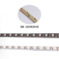 Tira de Luz LED RGB Direccionable SK6812 SMD5050 DC5V 60 LEDs por Metro 10mm IP20 IP65 IP67 con Adhesivo 3M PCB Blanco/Negro OEM ODM