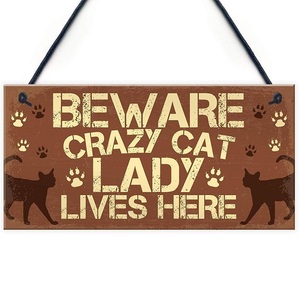 Home <b>Wall</b> Decor Girl Bedroom Decoration Dog Lovely Cute Cat Hanging Wooden Plaque <b>Sign</b> - Product Image 3