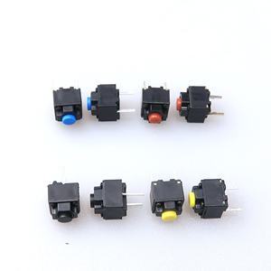 2 دبوس أحمر أصفر أزرق أسود زر التبديل مربع صامت مايكرو التبديل لمفتاح الماوس 6*6 * - Product Image 6