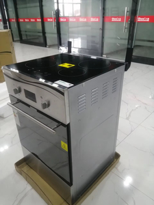 Free Standing One-piece Vertical <strong>Ceramic</strong> <strong>Stove</strong> with Induction Cooker 4-head <strong>Stove</strong> Level Glass Microcrystal Panel