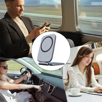 270 °   Support de téléphone portable rotatif, antichoc, réglable, pliable, télescopique, à ventouse, magnétique, de haute qualité